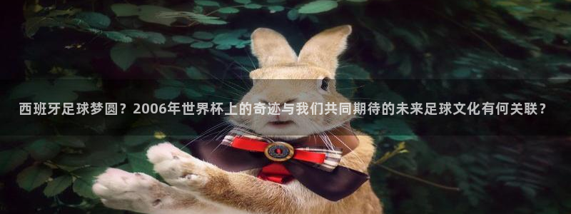 法国杯2026赛程表:西班牙足球梦圆?2006年世界杯上的奇迹与我们共同期待的未来足球文化有何关联?